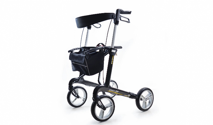 英科醫(yī)療助行器SPIRIT X4，碳纖維框架，易于折疊，多高度可選擇。