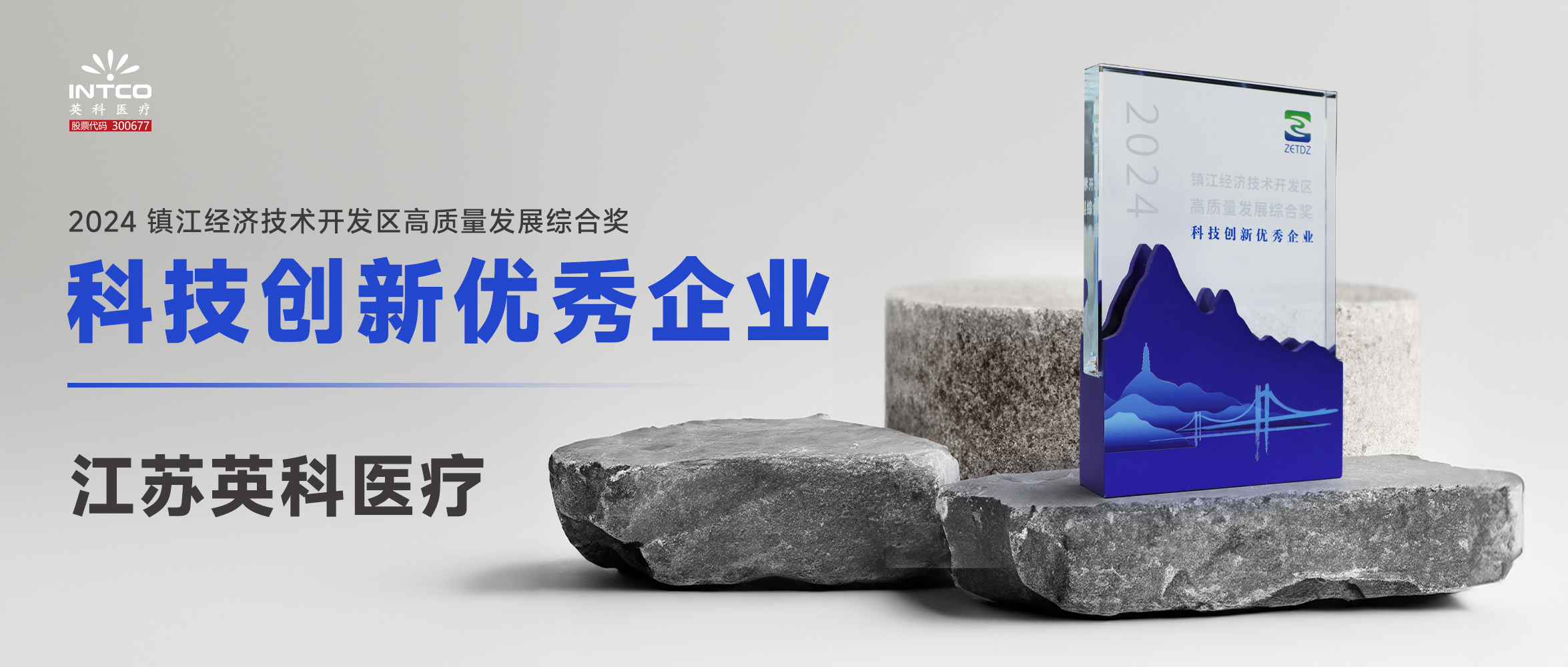 江蘇英科醫(yī)療榮膺鎮(zhèn)江經(jīng)濟(jì)技術(shù)開發(fā)區(qū)“高質(zhì)量發(fā)展綜合獎(jiǎng)-科技創(chuàng)新優(yōu)秀企業(yè)”